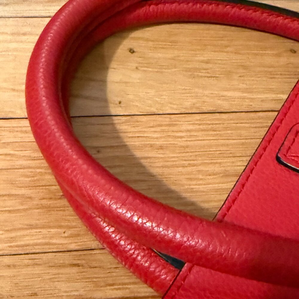 Phoebe Philo Era EUC Authentic Celine Large Luggage Red Handbag Tote Red insert - Picture 11 of 15